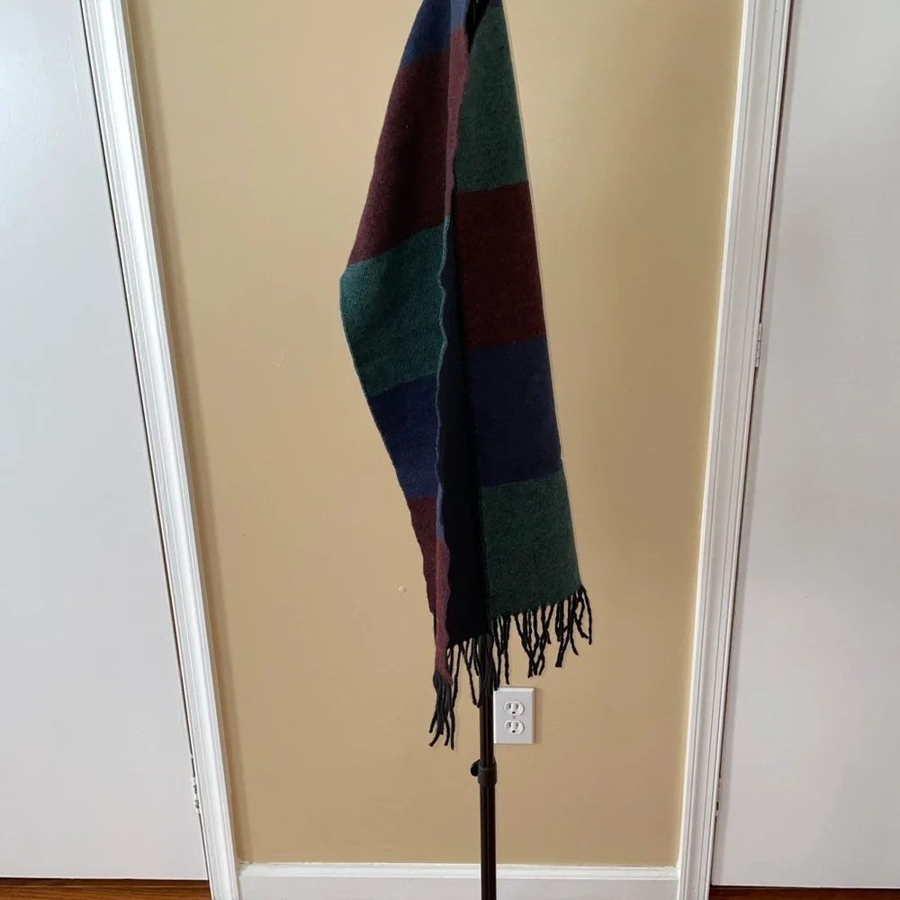 Men’s Il Moro Firenze Navy & Green Wool Scarf